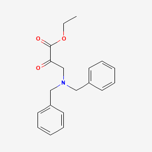 molecular formula C19H21NO3 B1612318 Ethyl 3-(dibenzylamino)-2-oxopropanoate CAS No. 93206-02-1