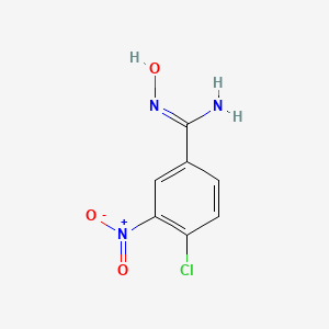 molecular formula C7H6ClN3O3 B1612320 4-Chloro-3-nitrobenzamide oxime CAS No. 96898-75-8