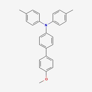 molecular formula C27H25NO B1612325 [1,1'-联苯]-4-胺, 4'-甲氧基-N,N-双(4-甲基苯基)- CAS No. 129119-41-1