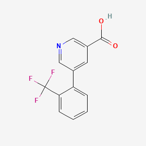molecular formula C13H8F3NO2 B1612329 5-(2-(Trifluoromethyl)phenyl)nicotinic acid CAS No. 887973-54-8