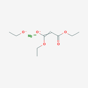 molecular formula C9H16MgO5 B1612336 Magnesium;1,3-diethoxy-3-oxoprop-1-en-1-olate;ethanolate CAS No. 35227-78-2