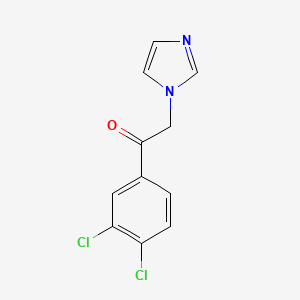 molecular formula C11H8Cl2N2O B1612338 1-(3,4-Dichlorophenyl)-2-(1H-imidazol-1-YL)ethanone CAS No. 37906-39-1