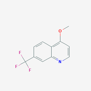 molecular formula C11H8F3NO B1612342 4-methoxy-7-(trifluoromethyl)Quinoline CAS No. 873943-28-3