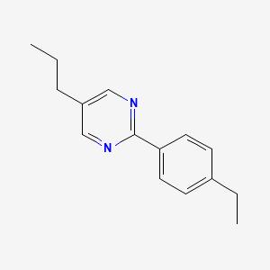 molecular formula C15H18N2 B1612343 2-(4-Ethylphenyl)-5-propylpyrimidine CAS No. 98495-11-5