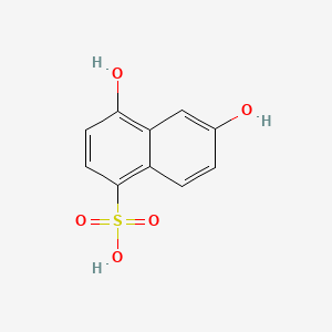 molecular formula C10H8O5S B1612351 4,6-Dihydroxynaphthalene-1-sulfonic acid CAS No. 6362-21-6