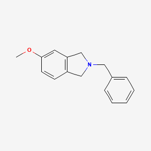 molecular formula C16H17NO B1612355 2-Benzyl-5-methoxyisoindoline CAS No. 127168-89-2