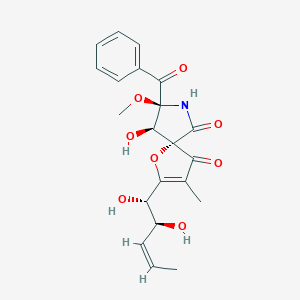 molecular formula C21H23NO8 B161236 14-norpseurotin A CAS No. 1031727-34-0
