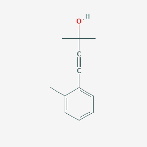 molecular formula C12H14O B1612364 2-Methyl-4-(o-tolyl)but-3-yn-2-ol CAS No. 40888-14-0
