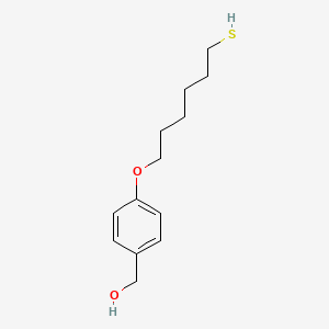 molecular formula C13H20O2S B1612378 {4-[(6-Sulfanylhexyl)oxy]phenyl}methanol CAS No. 912617-71-1