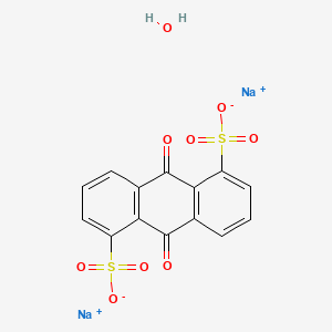 molecular formula C14H8Na2O9S2 B1612379 Anthraquinone-1,5-disulfonic acid disodium salt hydrate CAS No. 206659-04-3