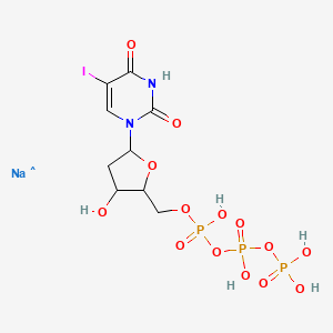 molecular formula C9H14IN2NaO14P3 B1612381 CID 16219512 CAS No. 73431-55-7