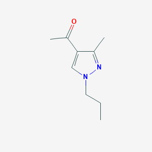 molecular formula C9H14N2O B1612386 1-(3-methyl-1-propyl-1H-pyrazol-4-yl)ethanone CAS No. 933454-80-9