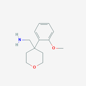 molecular formula C13H19NO2 B1612388 [4-(2-Methoxyphenyl)oxan-4-yl]methanamine CAS No. 927998-28-5