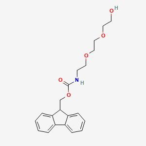 molecular formula C21H25NO5 B1612400 [2-[2-(2-Hydroxy-ethoxy)-ethoxy]-ethyl]-carbamic acid 9H-fluoren-9-ylmethyl ester CAS No. 560088-66-6