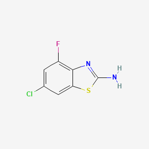 molecular formula C7H4ClFN2S B1612402 6-Chloro-4-fluoro-1,3-benzothiazol-2-amine CAS No. 942473-93-0