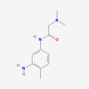 molecular formula C11H17N3O B1612406 N-(3-氨基-4-甲基苯基)-2-(二甲氨基)乙酰胺 CAS No. 946690-90-0