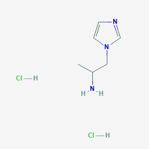 molecular formula C6H13Cl2N3 B1612409 2-Imidazol-1-YL-1-methyl-ethylamine dihydrochloride CAS No. 1158449-43-4