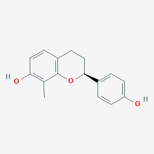 molecular formula C16H16O3 B161241 7,4'-Dihydroxy-8-methylflavan CAS No. 82925-55-1