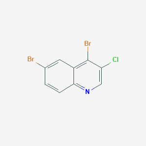 molecular formula C9H4Br2ClN B1612412 3-Chloro-4,6-dibromoquinoline CAS No. 927801-50-1