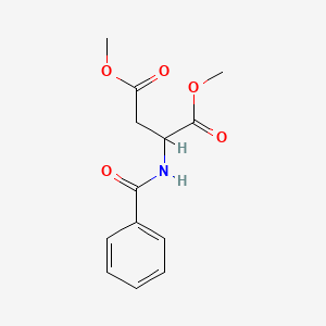 molecular formula C13H15NO5 B1612416 Dimethyl 2-benzamidosuccinate CAS No. 714222-64-7