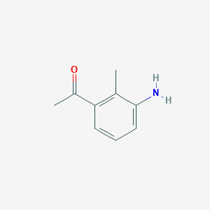 molecular formula C9H11NO B1612418 1-(3-Amino-2-methylphenyl)ethanone CAS No. 209795-96-0