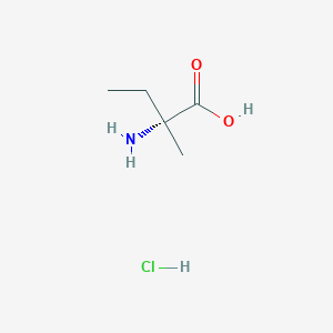 molecular formula C5H12ClNO2 B1612421 (R)-2-Amino-2-methylbutanoic acid hydrochloride CAS No. 73473-40-2
