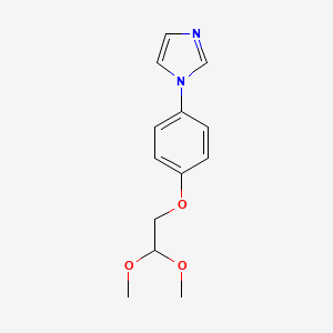 molecular formula C13H16N2O3 B1612422 1-[4-(2,2-Dimethoxy-ethoxy)phenyl]-1h-imidazole CAS No. 864684-76-4