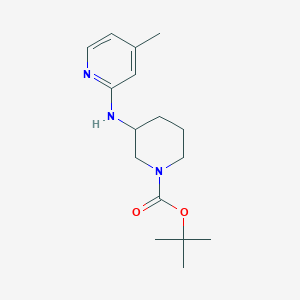molecular formula C16H25N3O2 B1612423 tert-Butyl 3-((4-methylpyridin-2-yl)amino)piperidine-1-carboxylate CAS No. 864685-00-7