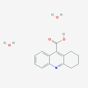 molecular formula C14H17NO4 B1612434 1,2,3,4-Tetrahydroacridine-9-carboxylic acid;dihydrate CAS No. 207738-04-3