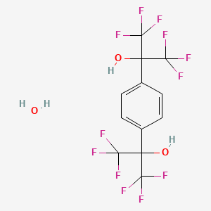 molecular formula C12H8F12O3 B1612436 1,4-Bis(alpha-hydroxyhexafluoroisopropyl)benzene hydrate CAS No. 304851-82-9