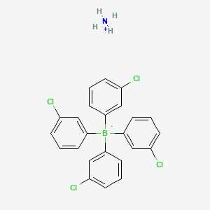 molecular formula C24H20BCl4N B1612439 Ammonium tetrakis(3-chlorophenyl)borate CAS No. 54512-39-9