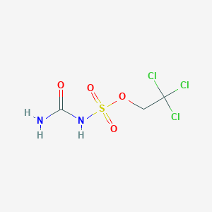 molecular formula C3H5Cl3N2O4S B1612443 N-(2,2,2-三氯乙氧基磺酰基)脲 CAS No. 882739-31-3