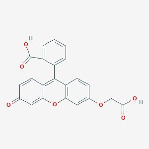 molecular formula C22H14O7 B1612446 FLUORESCEIN-O'-ACETIC ACID* CAS No. 233759-98-3