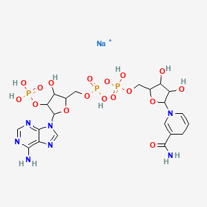 molecular formula C21H30N7NaO17P3 B1612447 CID 16219766 CAS No. 50443-29-3