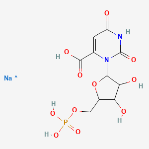 molecular formula C10H13N2NaO11P B1612448 Orotidine 5'-monophosphate trisodium salt CAS No. 68244-58-6