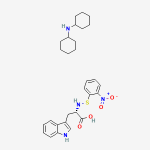 molecular formula C29H38N4O4S B1612449 N-(2-Nitrophenylsulfenyl)-L-tryptophan (dicyclohexylammonium) salt CAS No. 7675-55-0