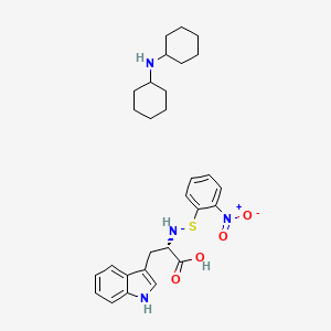 N-Cyclohexylcyclohexanamine;(2S)-3-(1H-indol-3-yl)-2-[(2-nitrophenyl)sulfanylamino]propanoic acid