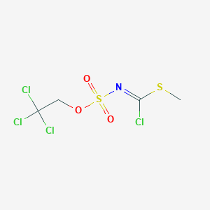 molecular formula C4H5Cl4NO3S2 B1612453 Methyl [(2,2,2-trichloroethoxy)sulfonyl]carbonochloridimidothioate CAS No. 882739-48-2