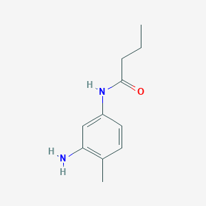molecular formula C11H16N2O B1612476 N-(3-Amino-4-methylphenyl)butanamide CAS No. 946769-29-5
