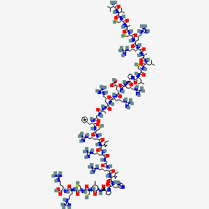molecular formula C161H283N65O36S6 B1612486 H-Val-Val-Cys-Ala-Cys-Arg-Arg-Ala-Leu-Cys-Leu-Pro-Arg-Glu-Arg-Arg-Ala-Gly-Phe-Cys-Arg-Ile-Arg-Gly-Arg-Ile-His-Pro-Leu-Cys-Cys-Arg-Arg-OH CAS No. 88086-41-3