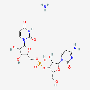 [5-(4-Amino-2-oxopyrimidin-1-yl)-4-hydroxy-2-(hydroxymethyl)oxolan-3-yl] [5-(2,4-dioxopyrimidin-1-yl)-3,4-dihydroxyoxolan-2-yl]methyl hydrogen phosphate;azane