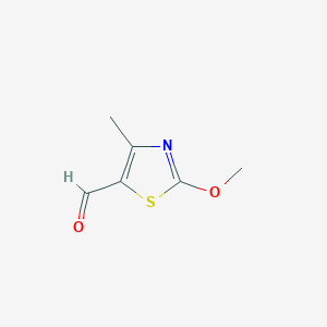 molecular formula C6H7NO2S B1612514 2-Methoxy-4-methyl-1,3-thiazole-5-carbaldehyde CAS No. 937676-32-9