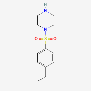 molecular formula C12H18N2O2S B1612516 1-[(4-乙基苯基)磺酰基]哌嗪 CAS No. 777879-15-9