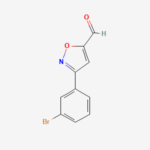 3-(3-Bromophenyl)isoxazole-5-carbaldehyde