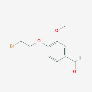 molecular formula C10H11BrO3 B1612544 4-(2-Bromoethoxy)-3-methoxybenzaldehyde CAS No. 99070-23-2