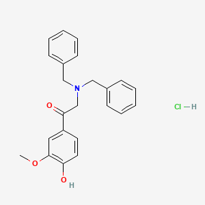 2-(Dibenzylamino)-4'-hydroxy-3'-methoxyacetophenone hydrochloride