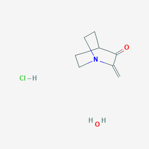 3-Methylene-4-azabicyclo[2.2.2]octan-2-one, chloride, hydrate