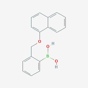 B1612565 2-[(1-Naphthyloxy)methyl]phenylboronic acid CAS No. 1072951-77-9