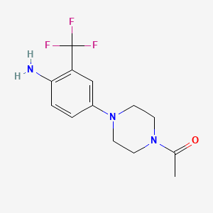 1-[4-[4-Amino-3-(trifluoromethyl)phenyl]-1-piperazinyl]ethanone
