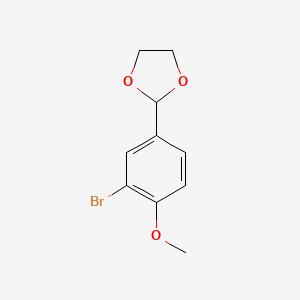 1-Bromo-5-(1,3-dioxolan-2-YL)-2-methoxybenzene